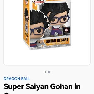 Funko Pop Dragon Ball Gohan with Black Hair and Purple Glasses